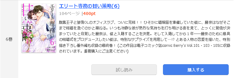 エリート専務の甘い策略1